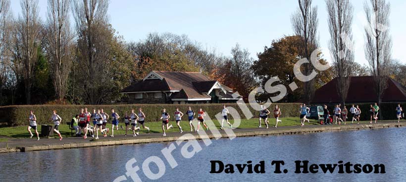 Soon after the start of the Heaton Memorial Road Race.